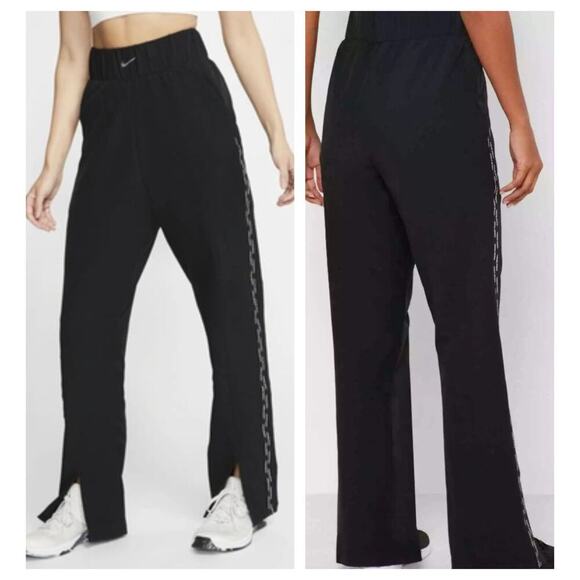 NIKE Pro Women's Woven Loose Fit Pants In Black Size Small - Picture 11 of 11